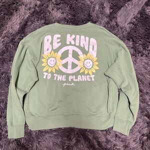 PINK Victoria's Secret Green Sweatshirt